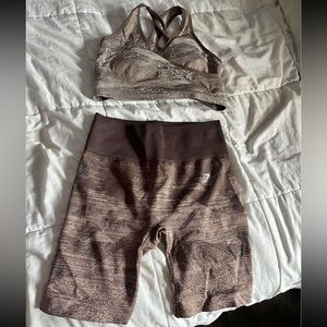 GYMSHARK Adapt Brown Set